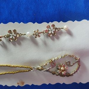 Hand beaded chain teardrop pounded wiring